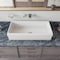Alfi Brand ALFI brand AB36TR 36" White Above Mount Fireclay Bath Trough Sink AB36TR - alternate 2